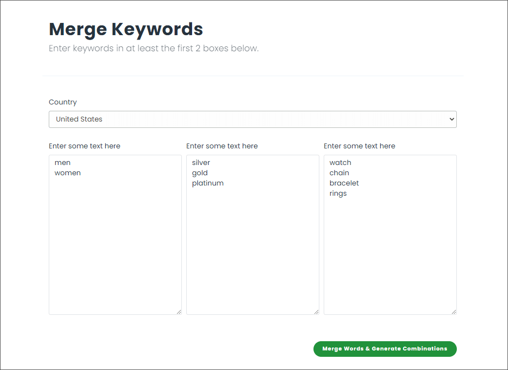 Merge Words